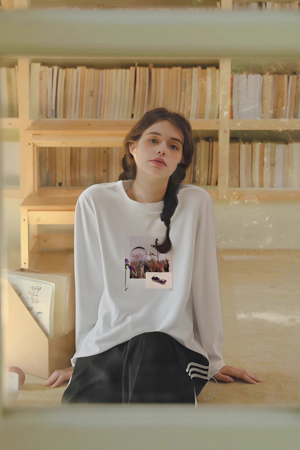 Landscape Printed Cotton T-Shirt
