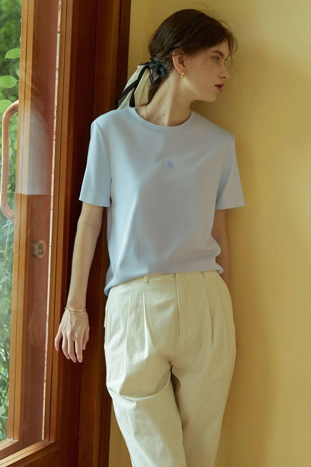 100% Cotton 3D Embroidered T-Shirt