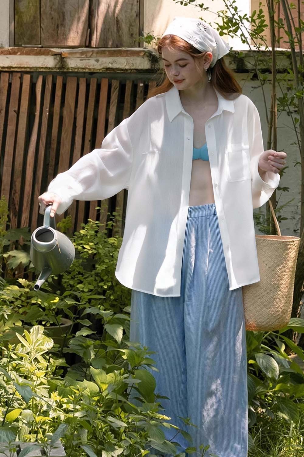 100% Ramie Loose Shirt