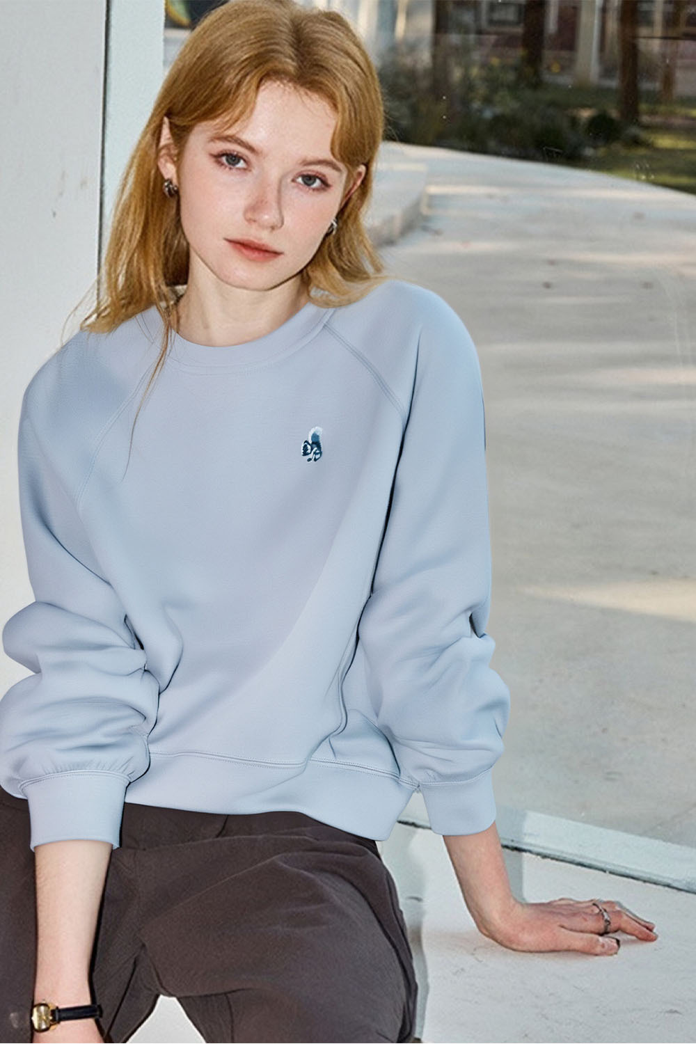 Breathable Texture Sweatshirt