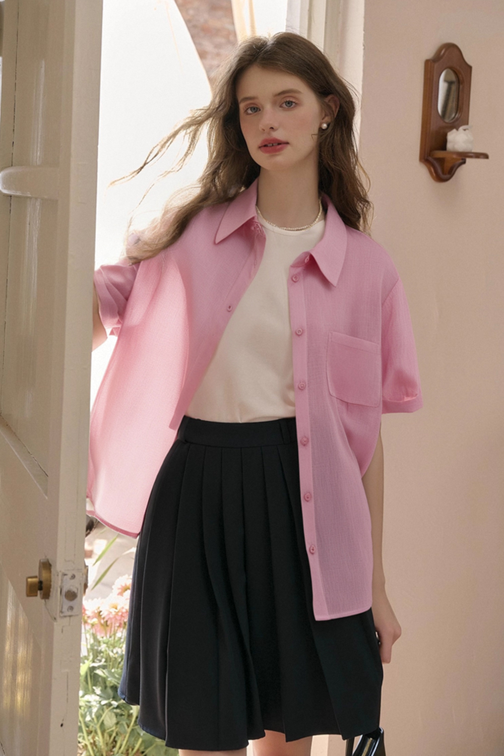 Casual And Elegant Cotton And Linen Shirt
