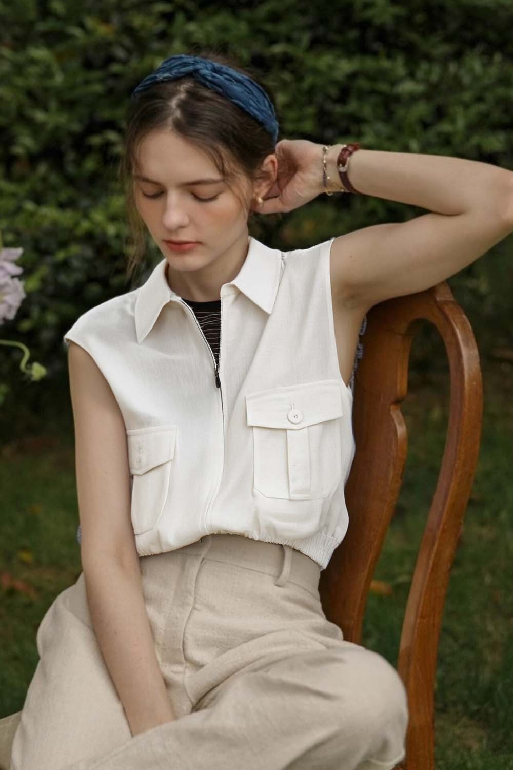 Simple Sleeveless Shirt
