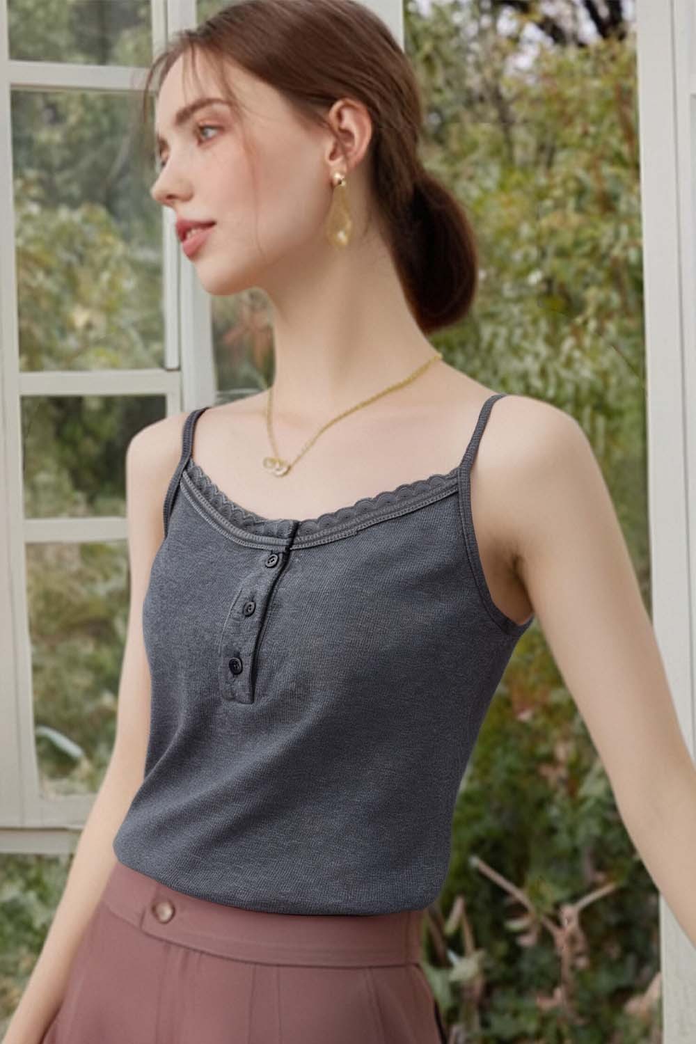 Lace Knitted Suspenders