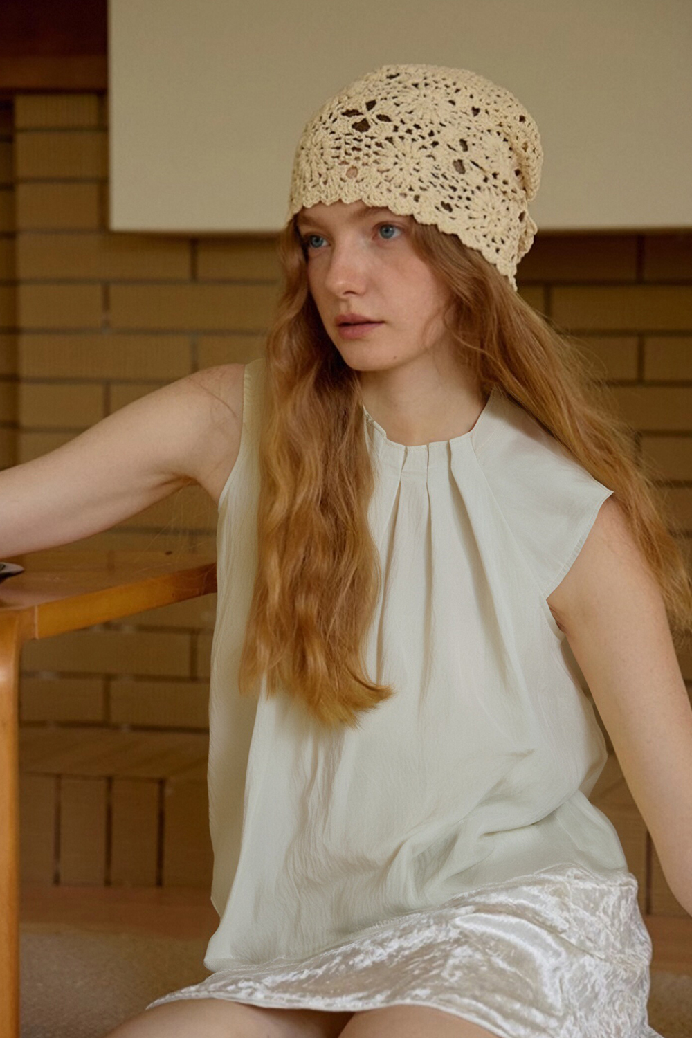 Fashionable Design Pleated Shirt