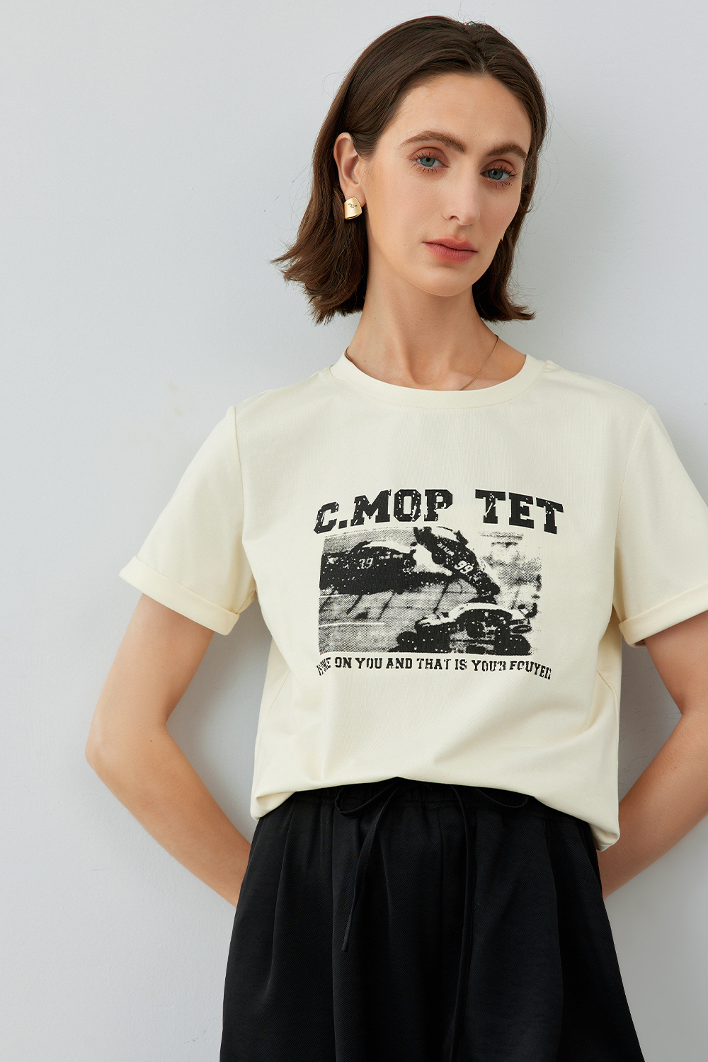 Vintage Print Casual T-Shirt