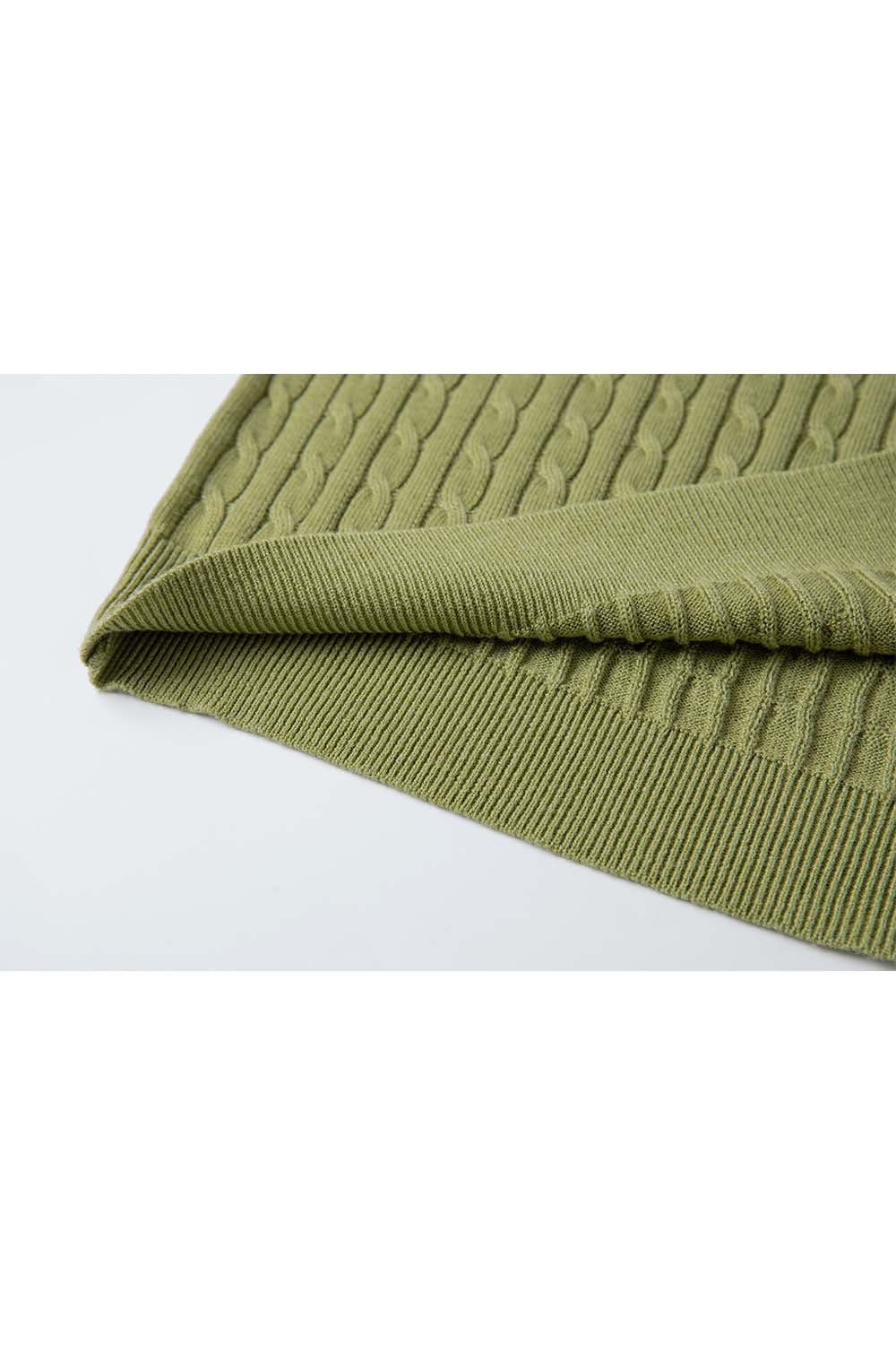Wool Blend Fake Two-Piece Sweater