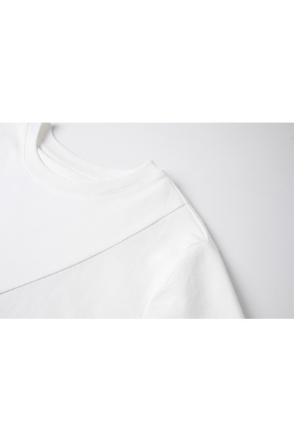 Cotton Solid Color Knitted T-Shirt
