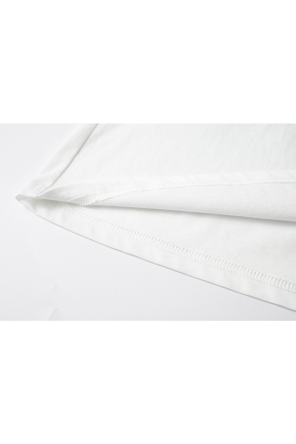 Round Neck Solid Color T-Shirt