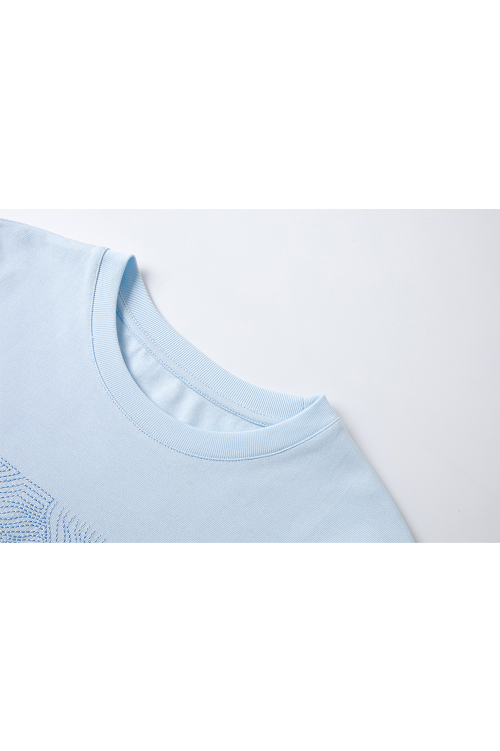 100% Cotton Flower Embroidered T-Shirt