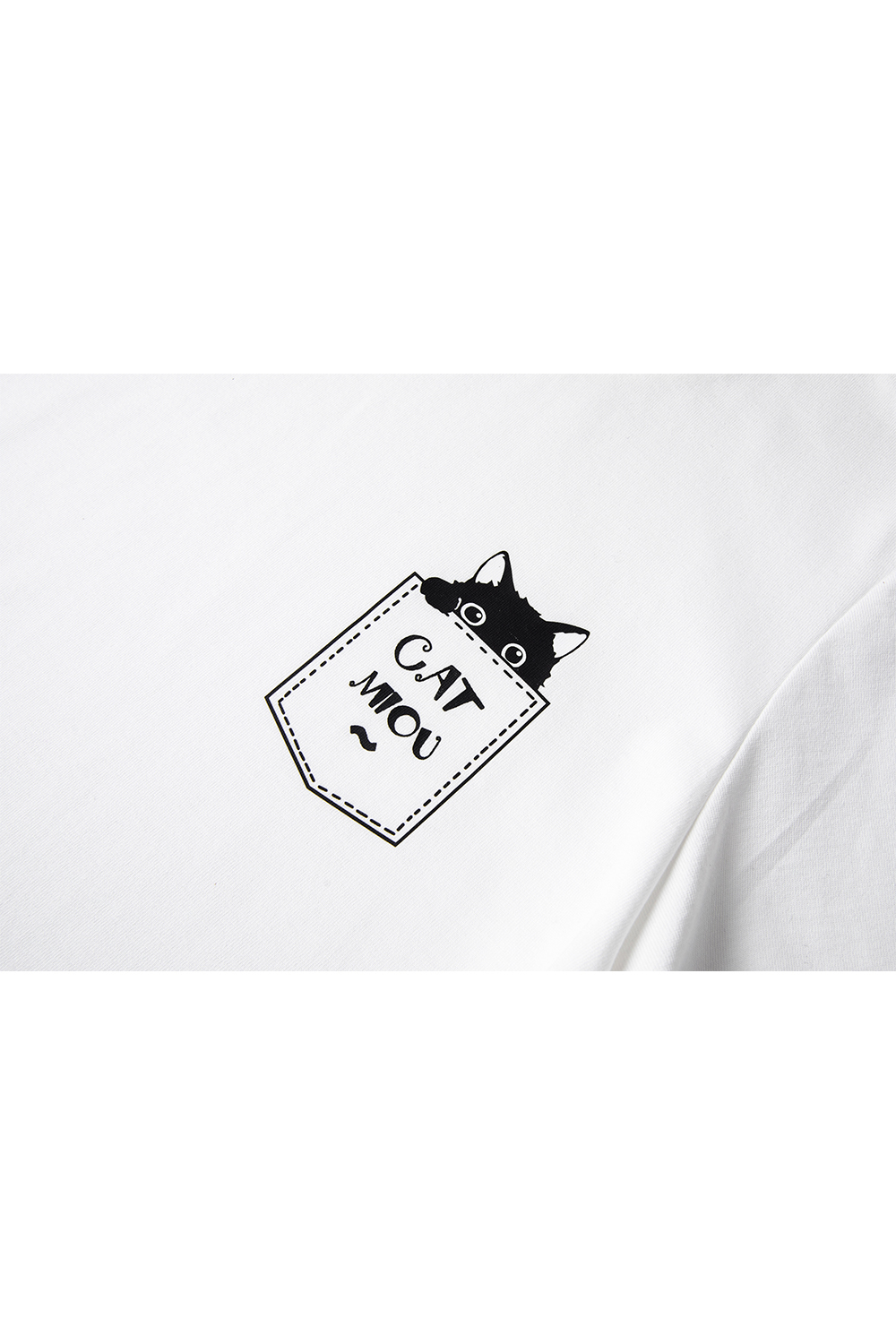 Animal Embroidery Straight T-Shirt