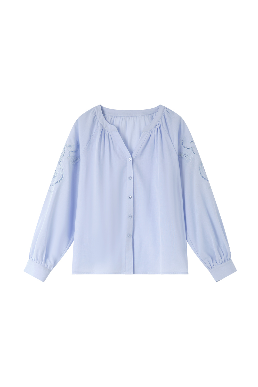 French Hollow Embroidered Shirt