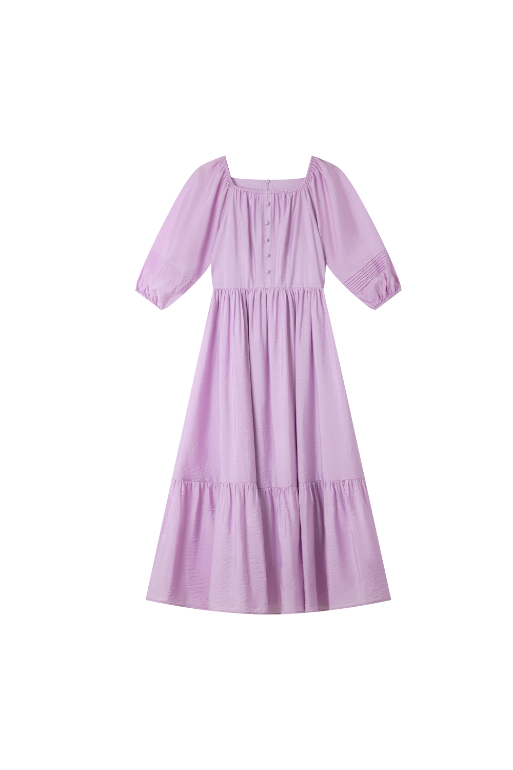 Elegant Square Neck Dress