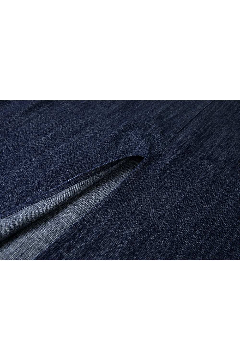 100% Cotton U-Neck Denim Dress