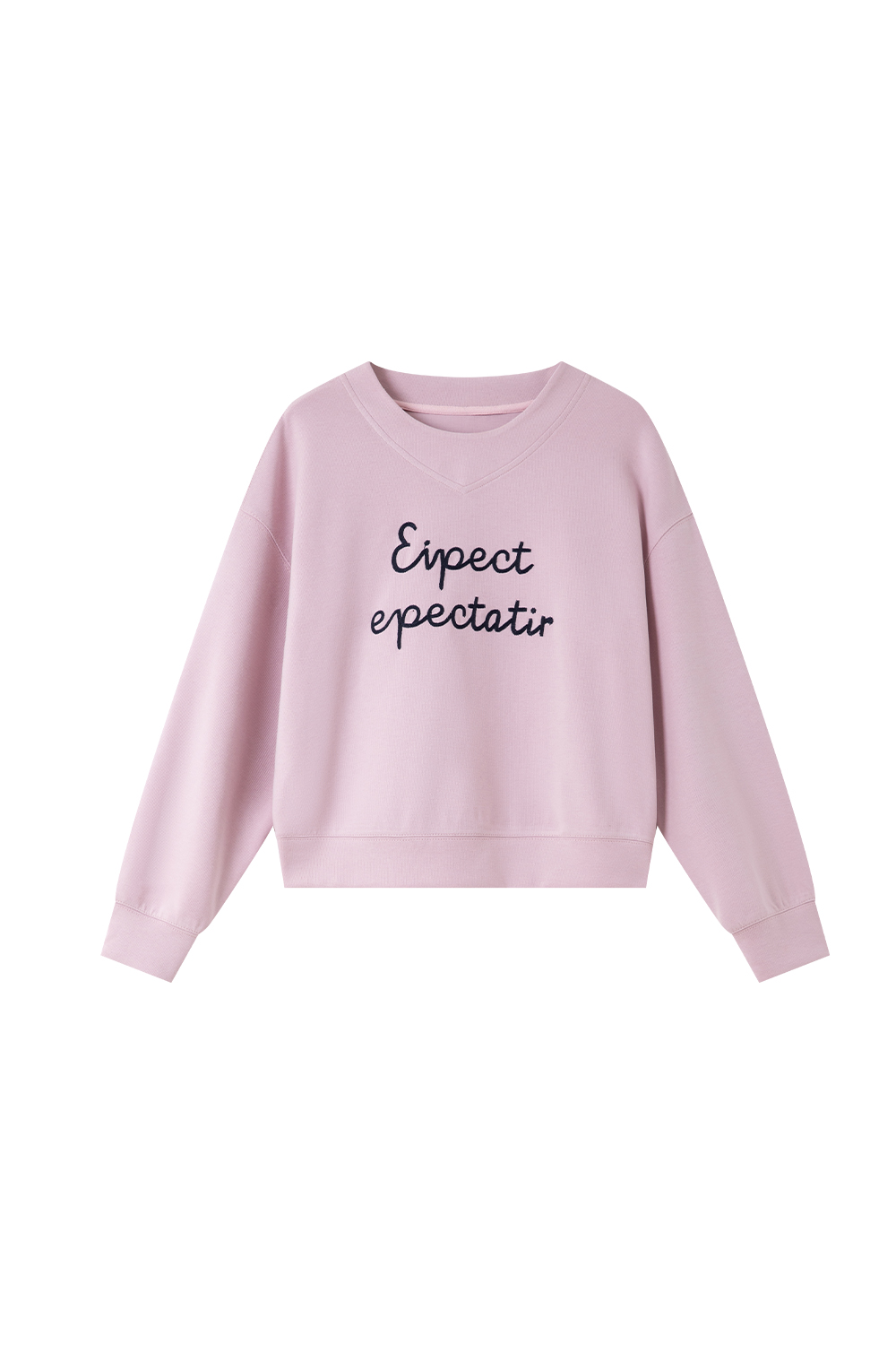 Simple Style Letter Embroidered Sweatshirt