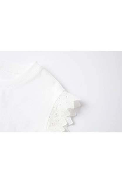 Unique Cuffs Cotton T-Shirt