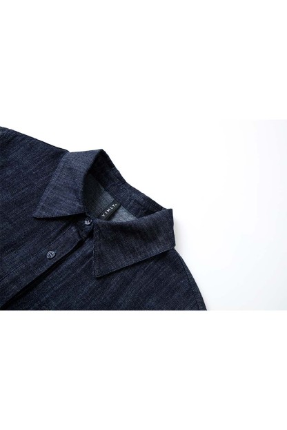 100% Cotton Contrast Denim Dress