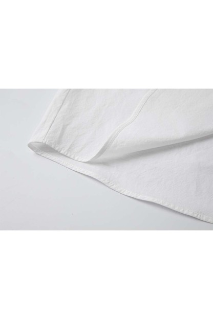 Mid-Waist Solid Color Elegant Shirt
