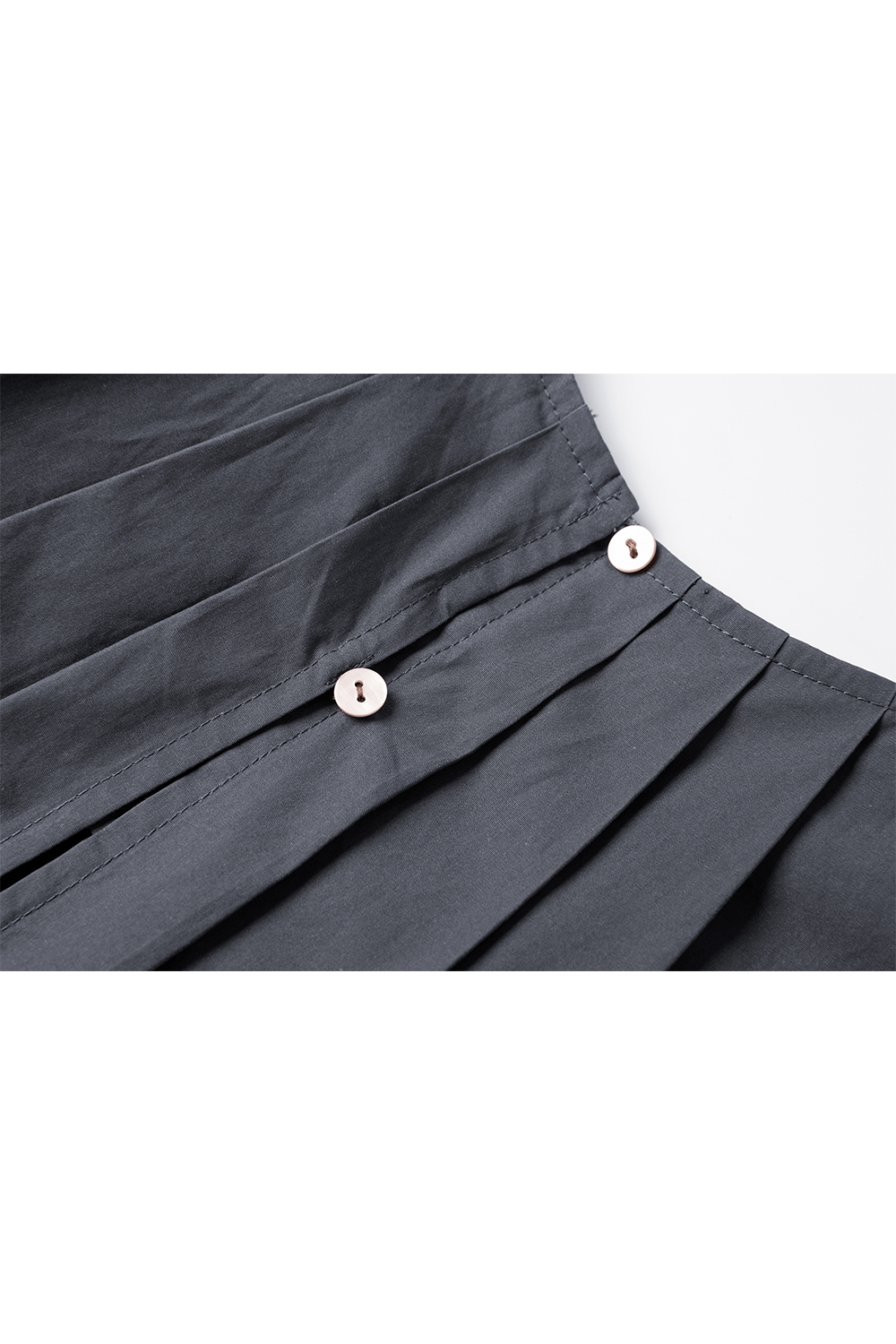 100% Cotton Loose Pleated Dress