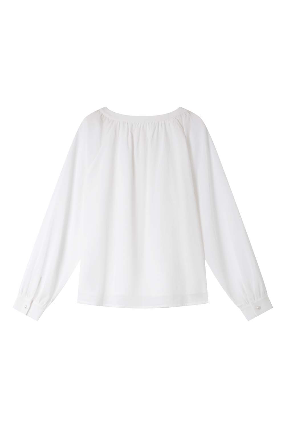 100% Cotton Square Neck Loose Shirt