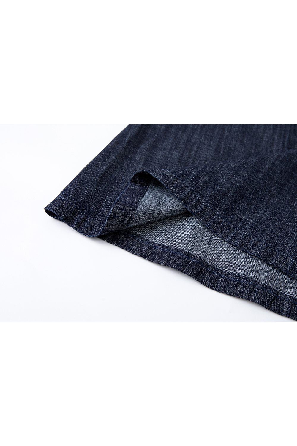 100% Cotton U-Neck Denim Dress