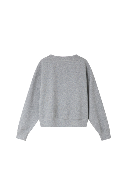 Simple Style Letter Embroidered Sweatshirt