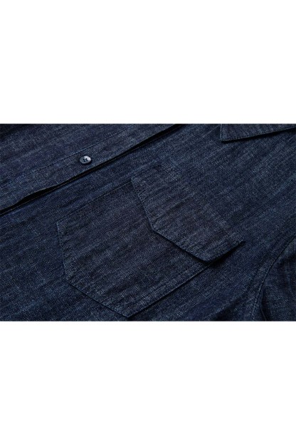 100% Cotton Contrast Denim Dress