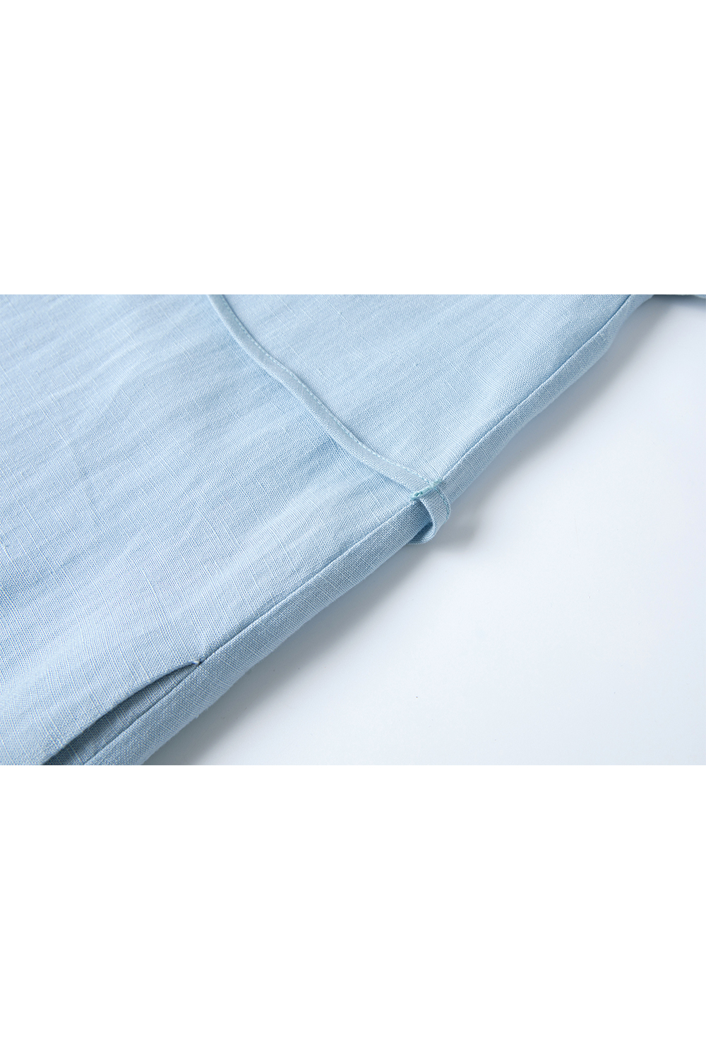 Cotton And Linen Blended Square Neck Dress