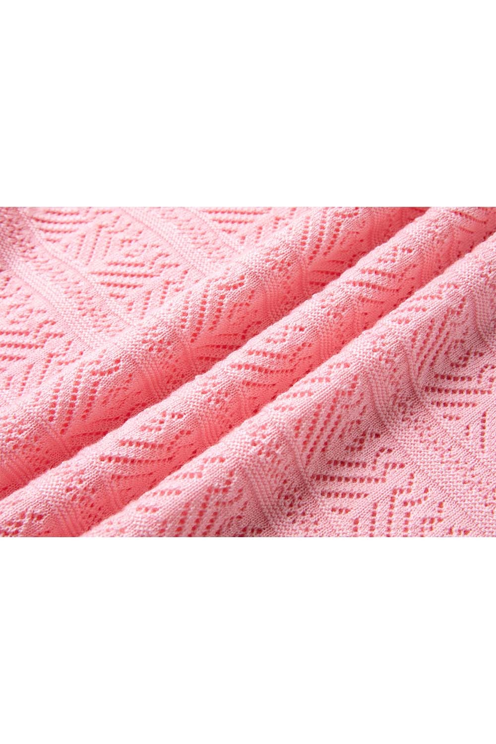 Openwork Striped Sweater