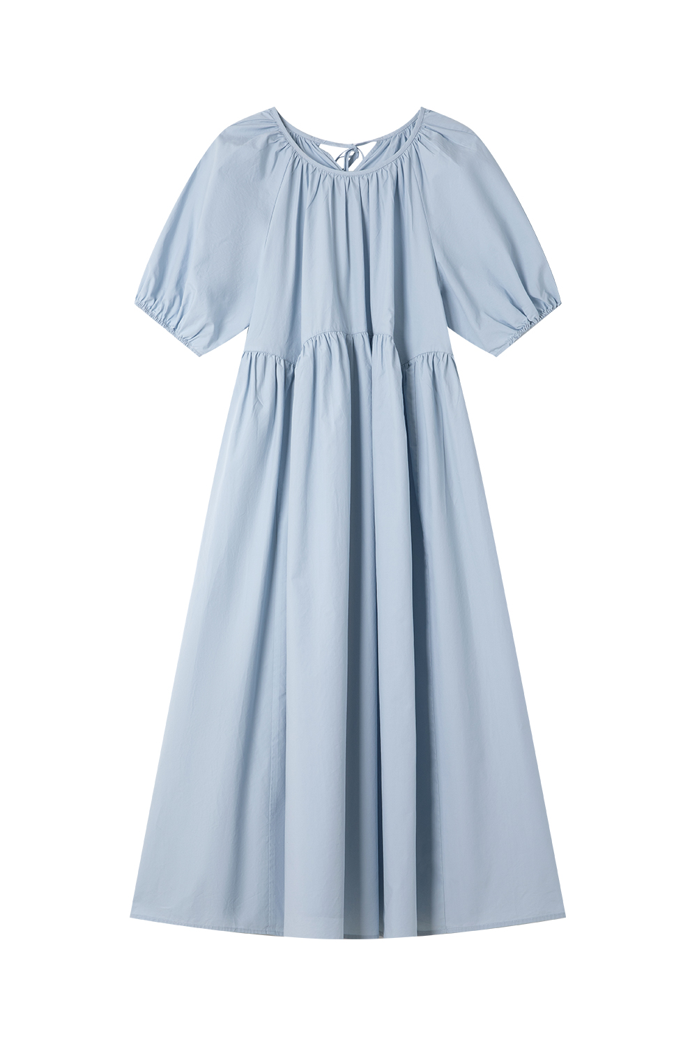 100% Cotton Loose Round Neck Dress