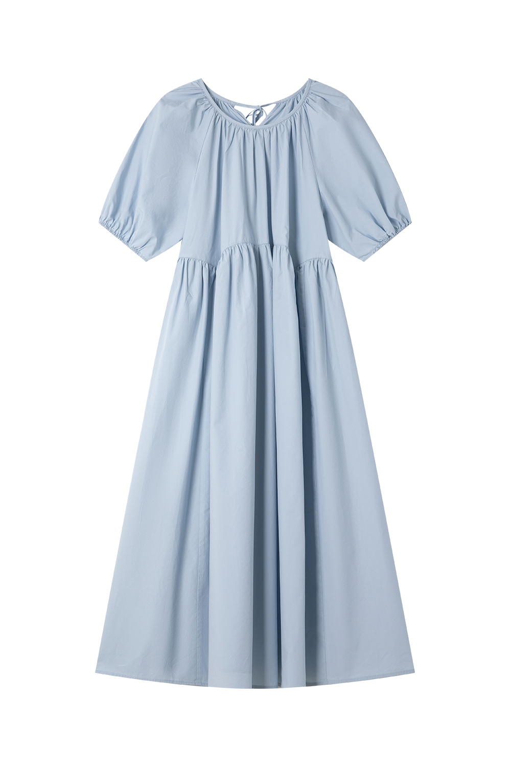 100% Cotton Loose Round Neck Dress