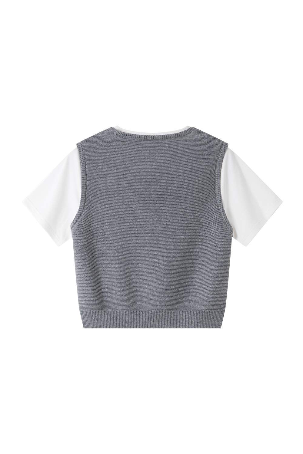 Simple Knit Overlay Top