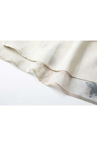 U-Neck Butterfly Suspender Dress