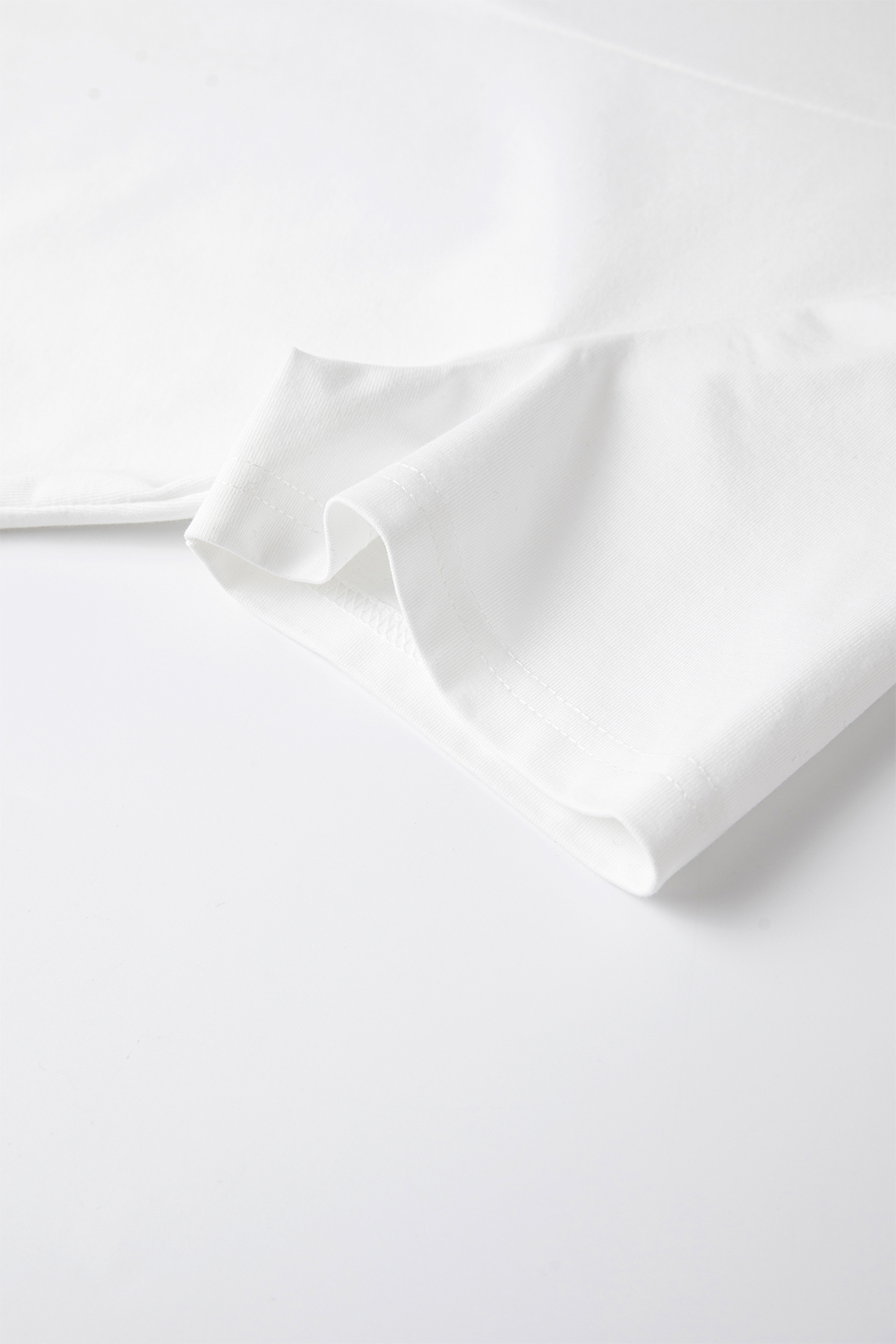 Cotton Solid Color Knitted T-Shirt
