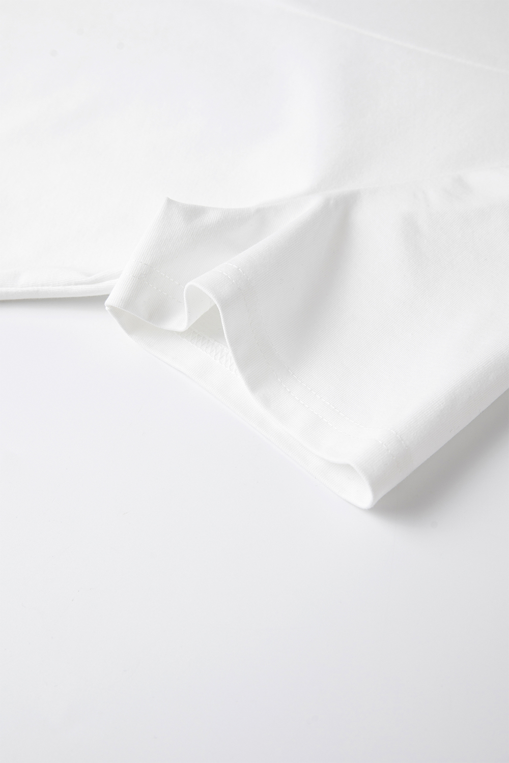 Cotton Solid Color Knitted T-Shirt