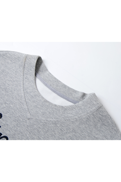 Simple Style Letter Embroidered Sweatshirt