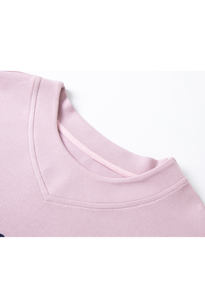 Simple Style Letter Embroidered Sweatshirt