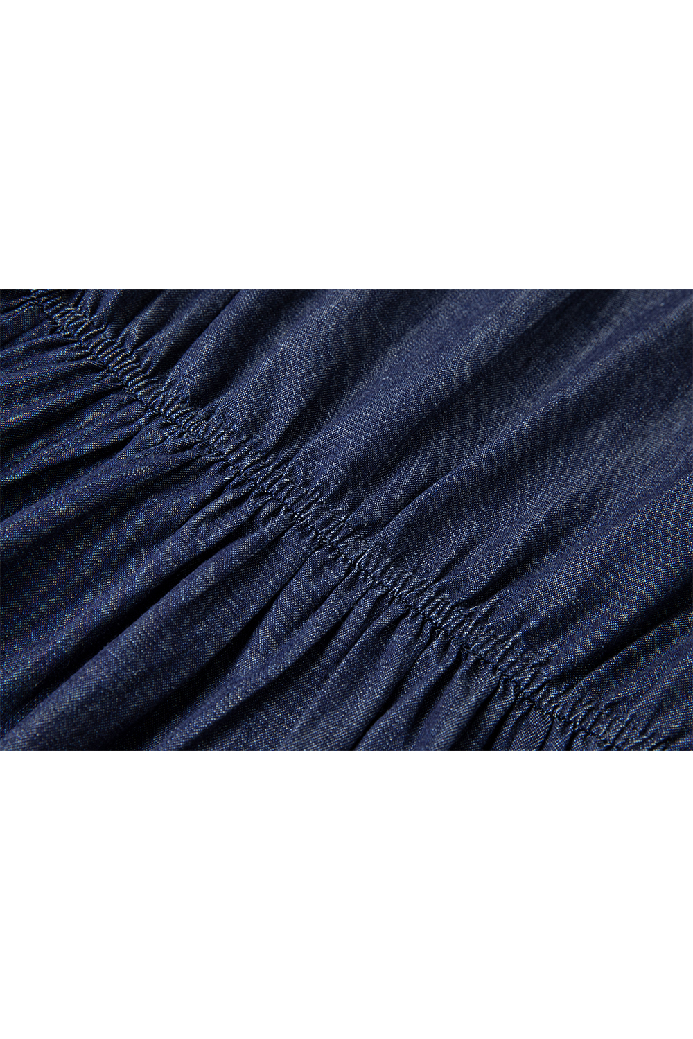 Cotton And Linen Blend Denim Dress
