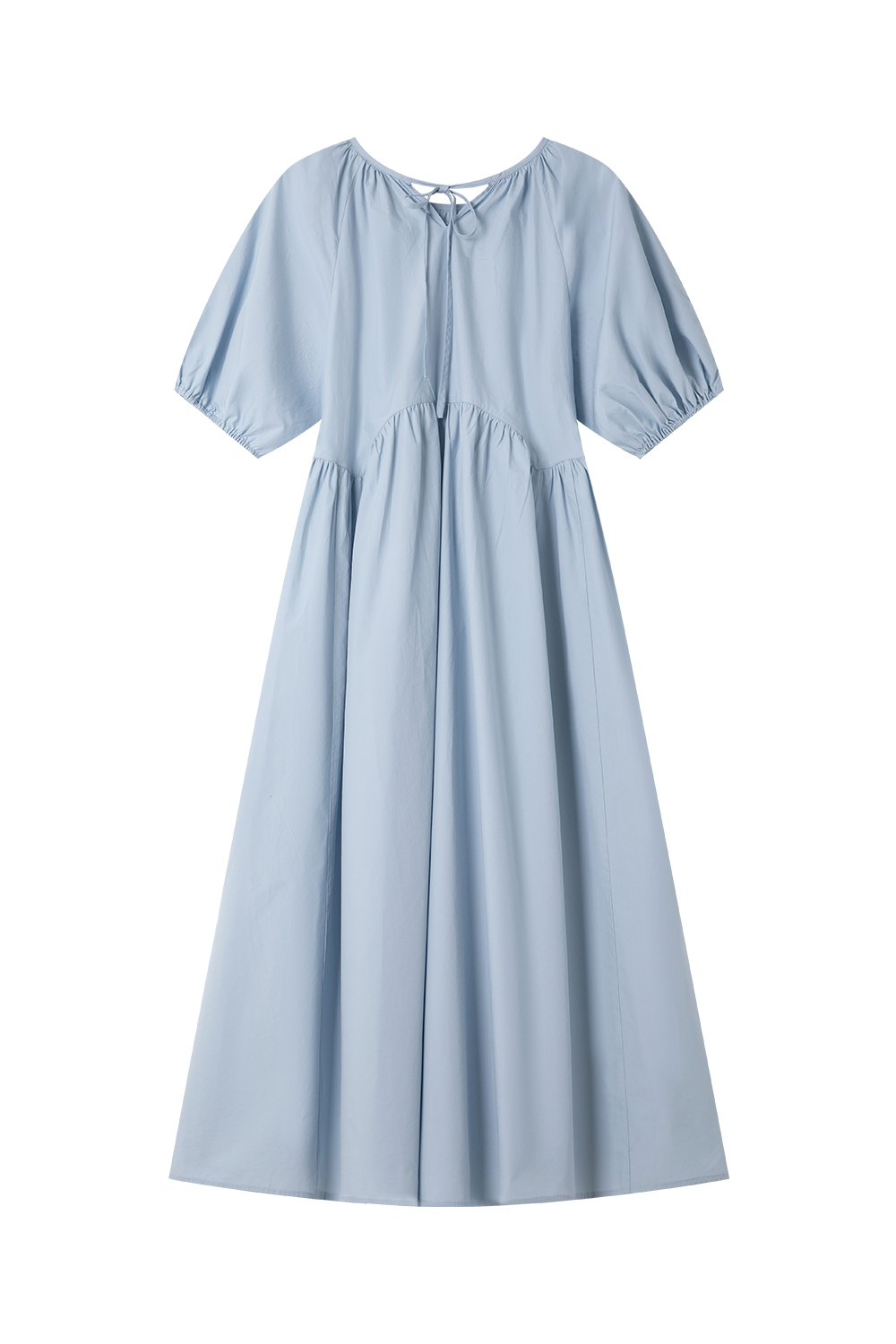 100% Cotton Loose Round Neck Dress