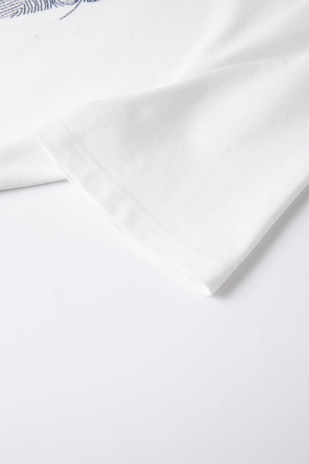 100% Cotton Flower Embroidered T-Shirt