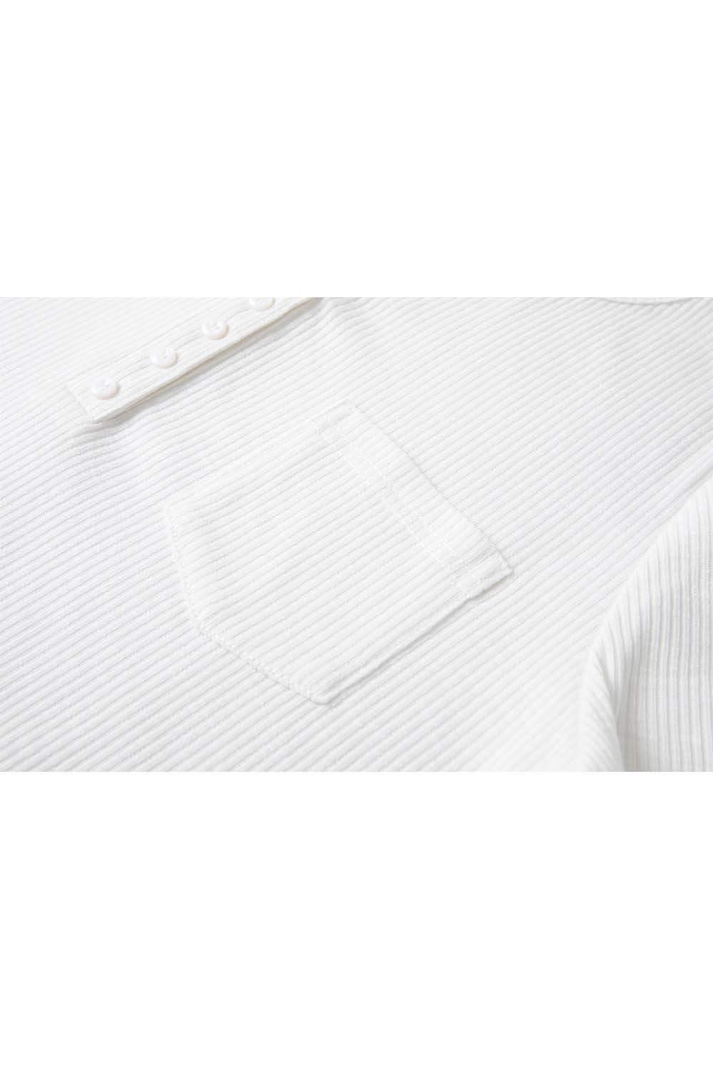 Round Neck Half-Open Loose T-Shirt