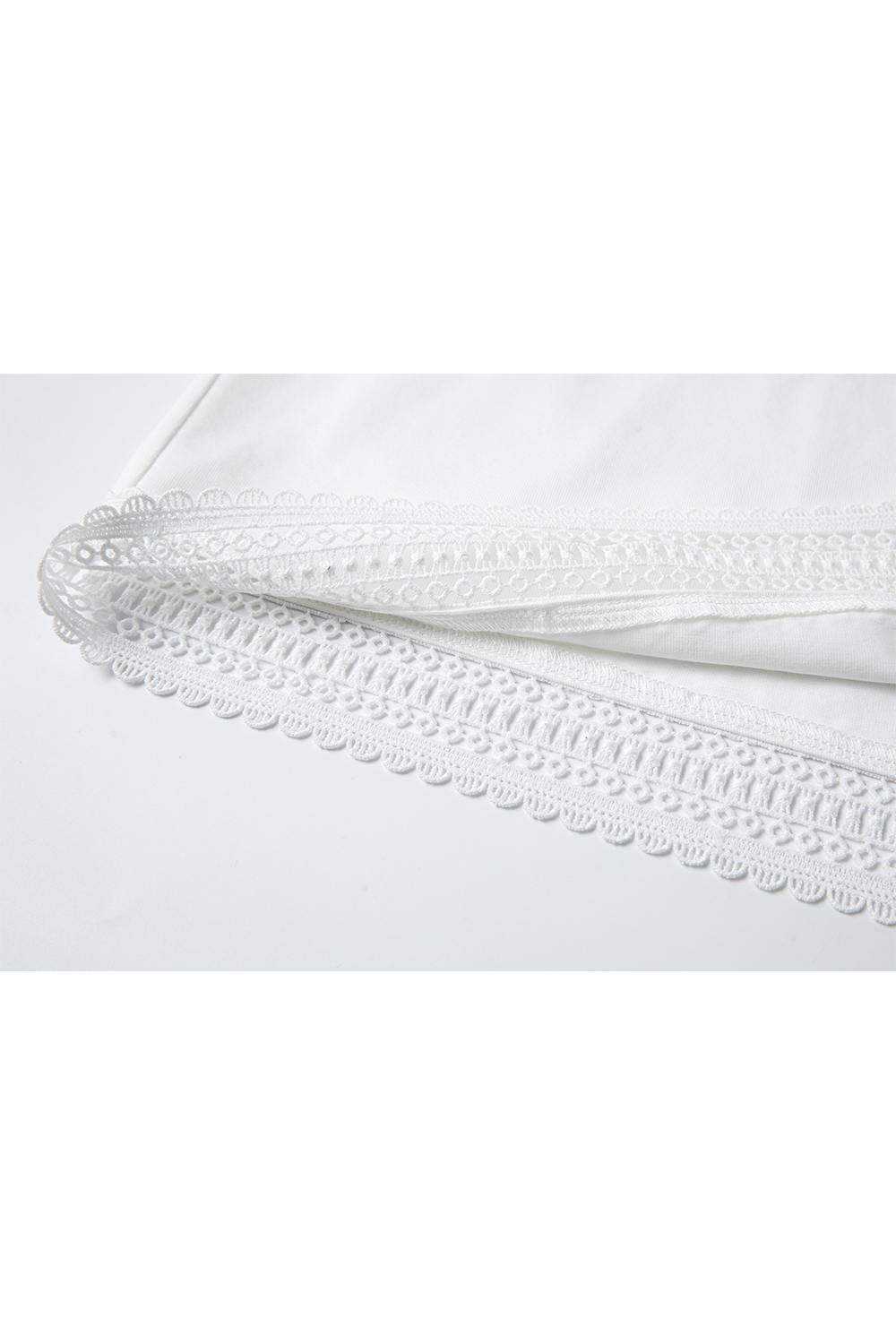 Hollow Stitching Lace T-Shirt