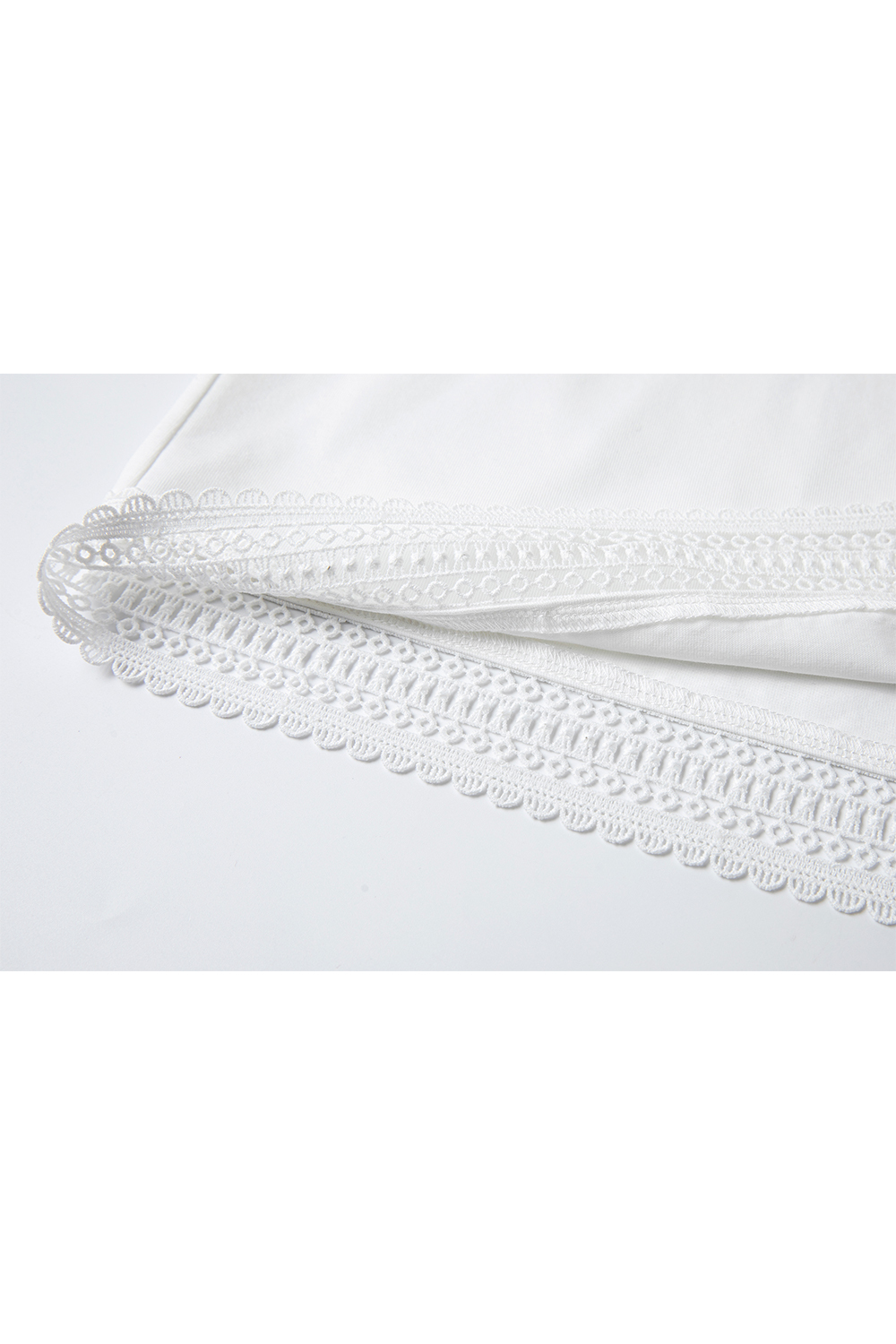 Hollow Stitching Lace T-Shirt