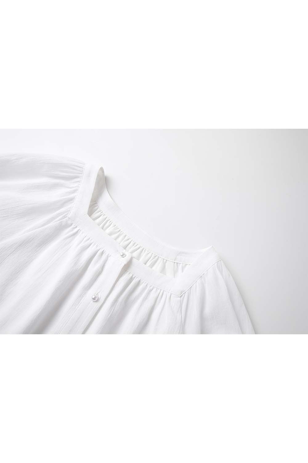 100% Cotton Square Neck Loose Shirt