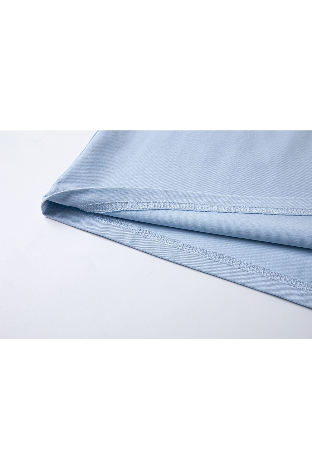 Cotton Blend Straight T-Shirt