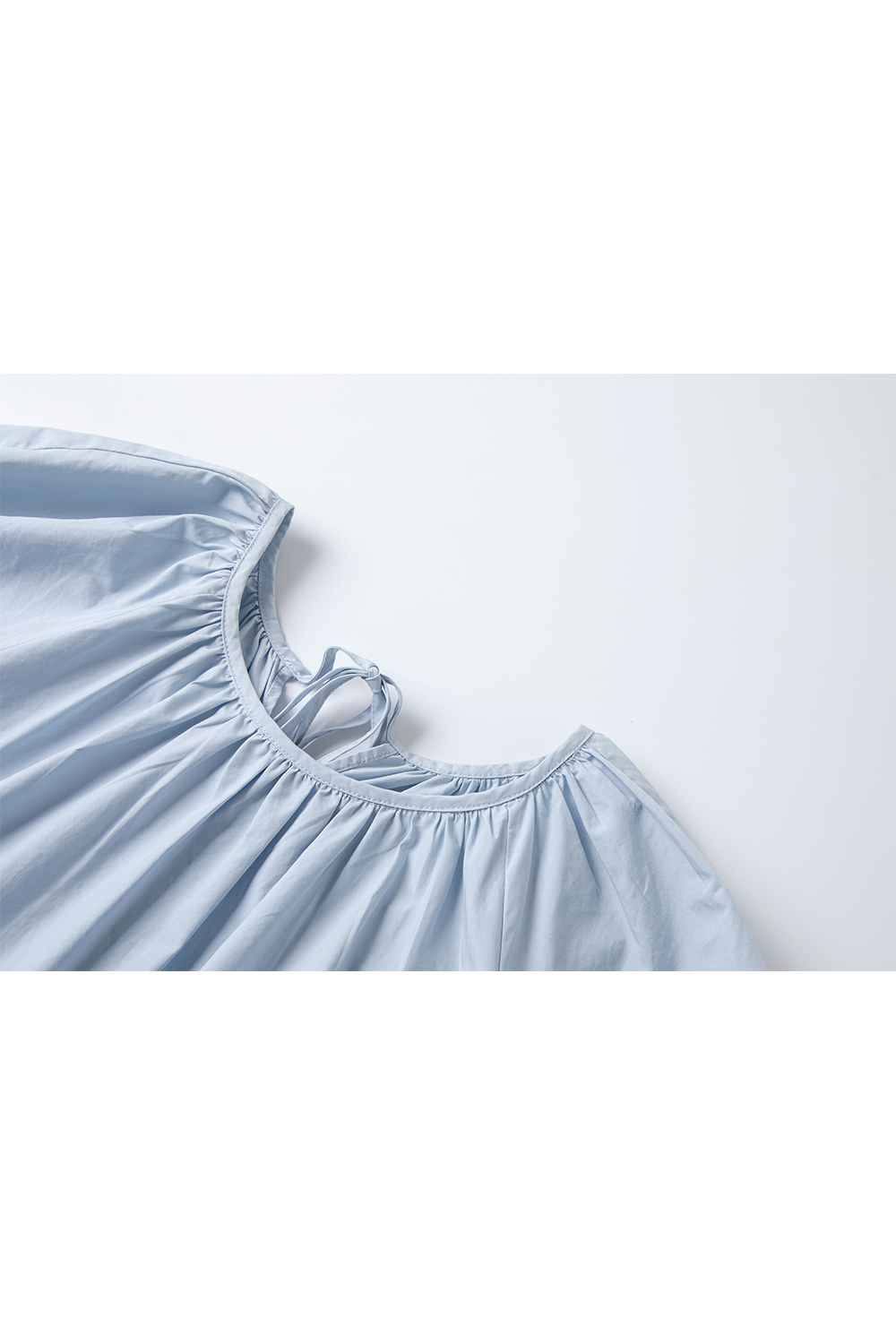 100% Cotton Loose Round Neck Dress