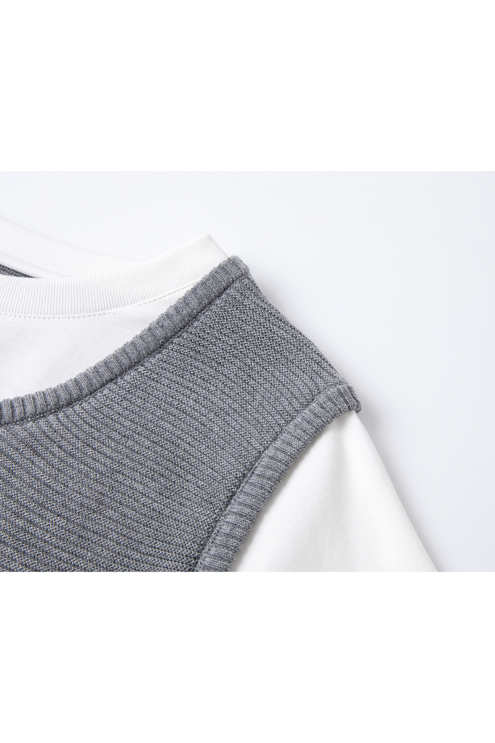 Simple Knit Overlay Top