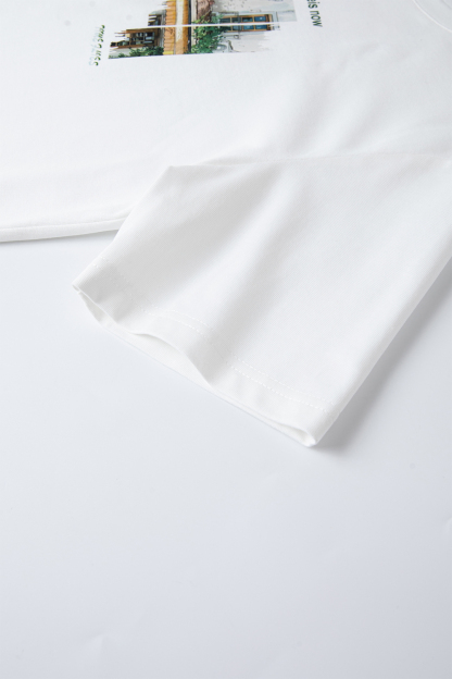 Pure Cotton Time Print T-Shirt