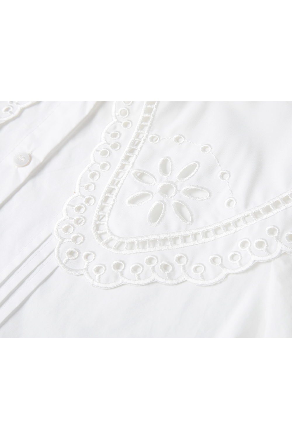 Cotton Lace Baby Collar Shirt