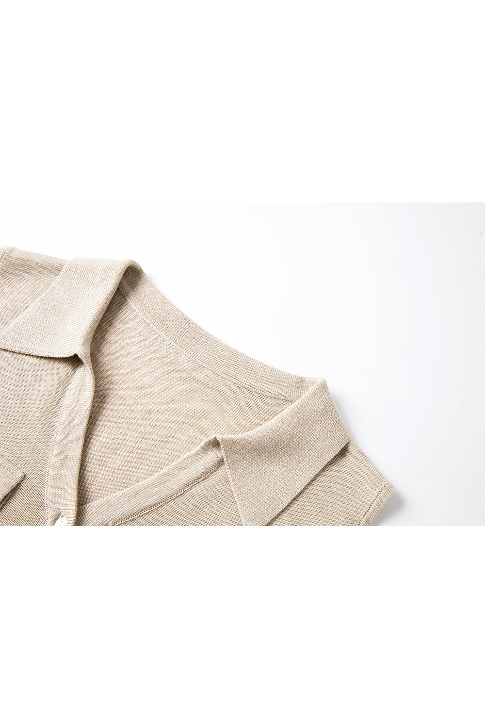 Lapel V-Neck Sweater