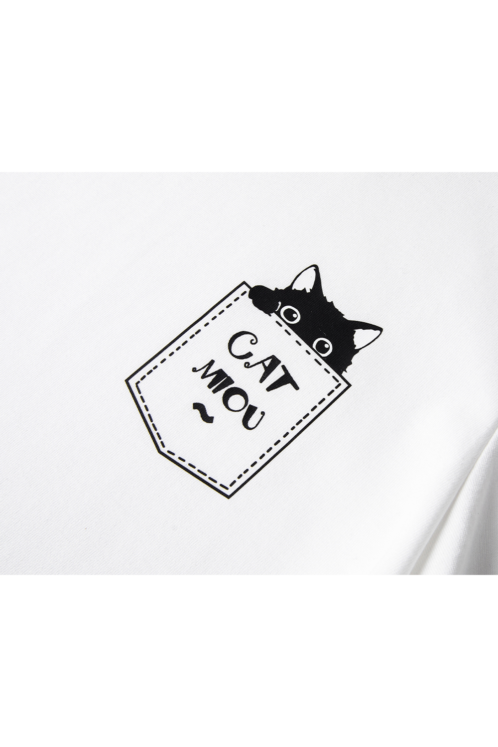 Cotton Pocket Cat T-Shirt